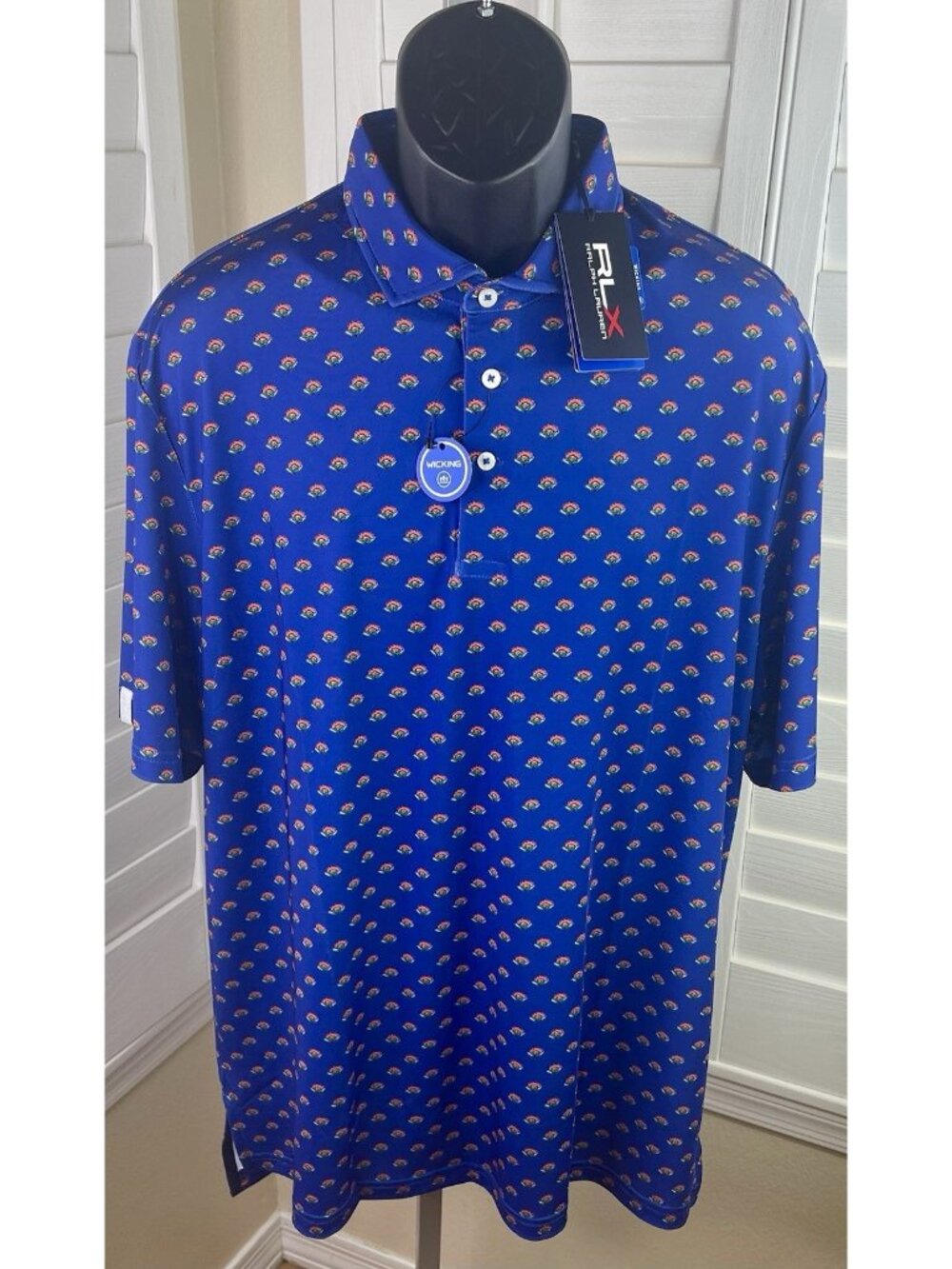RLX Ralph Lauren Wicking Performance Royal Golf Polo Shirt, Men’s M - NWT $98.50